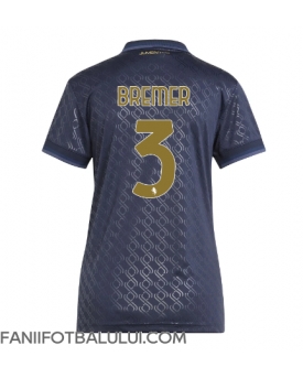 Juventus Gleison Bremer #3 Tricou Fotbal Replică 2024-25 Femei Treilea